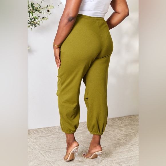 NEW Culture Code PLUS + REG Size Moss Green Cargo Pocket Jogger Sweatpants - Picture 8 of 8